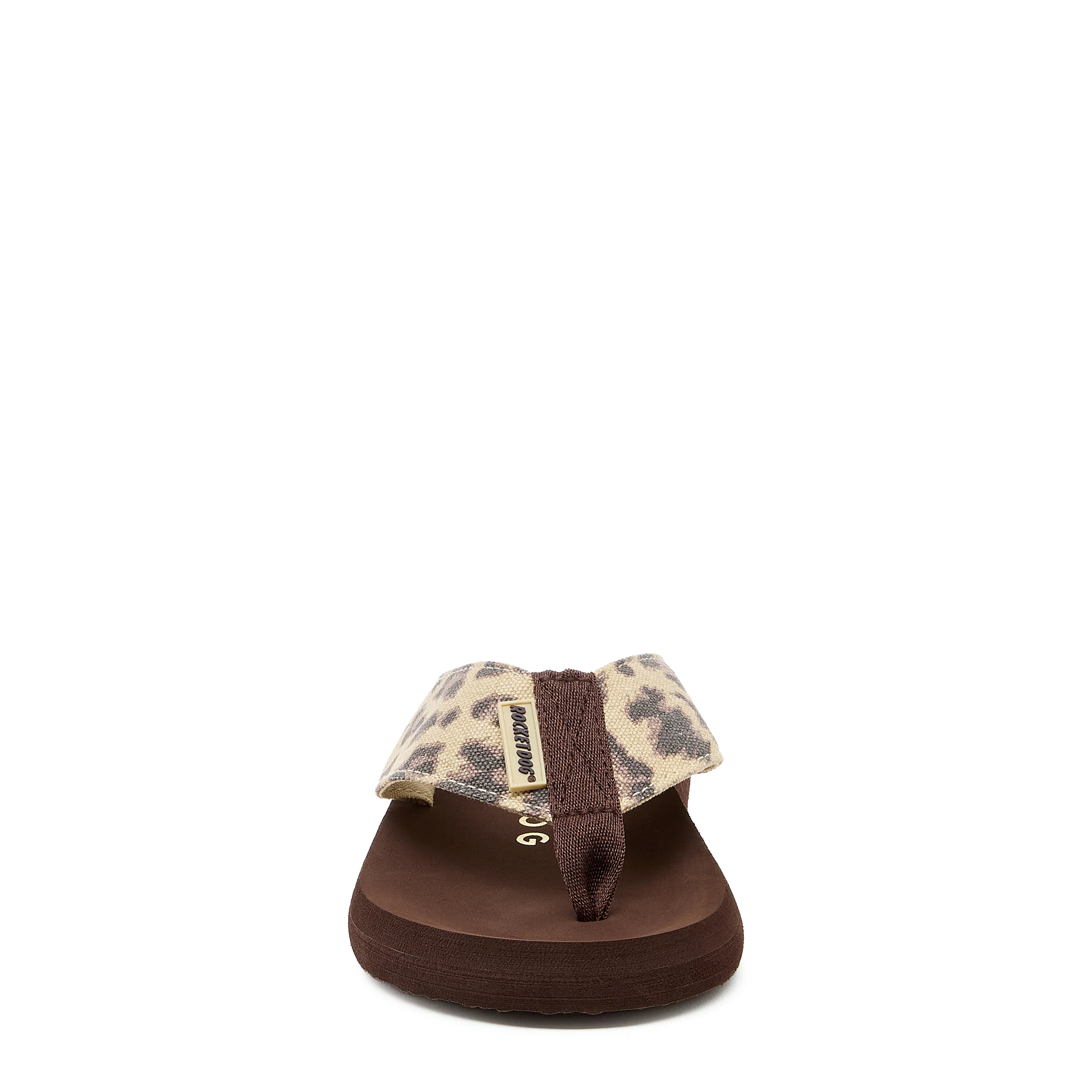 Adios Brown Leopard Print Flip-Flops - Image 5