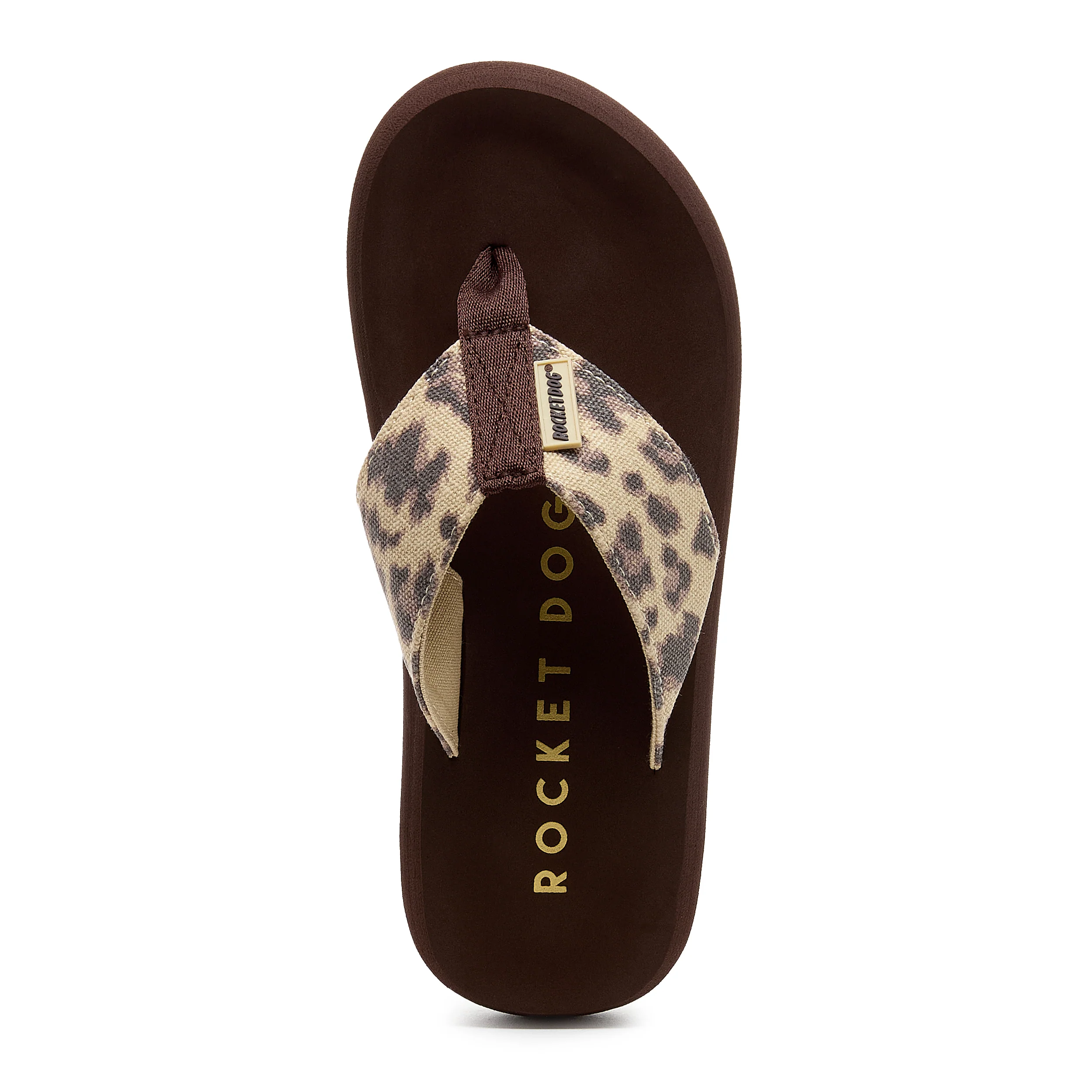 Adios Brown Leopard Print Flip-Flops - Image 6