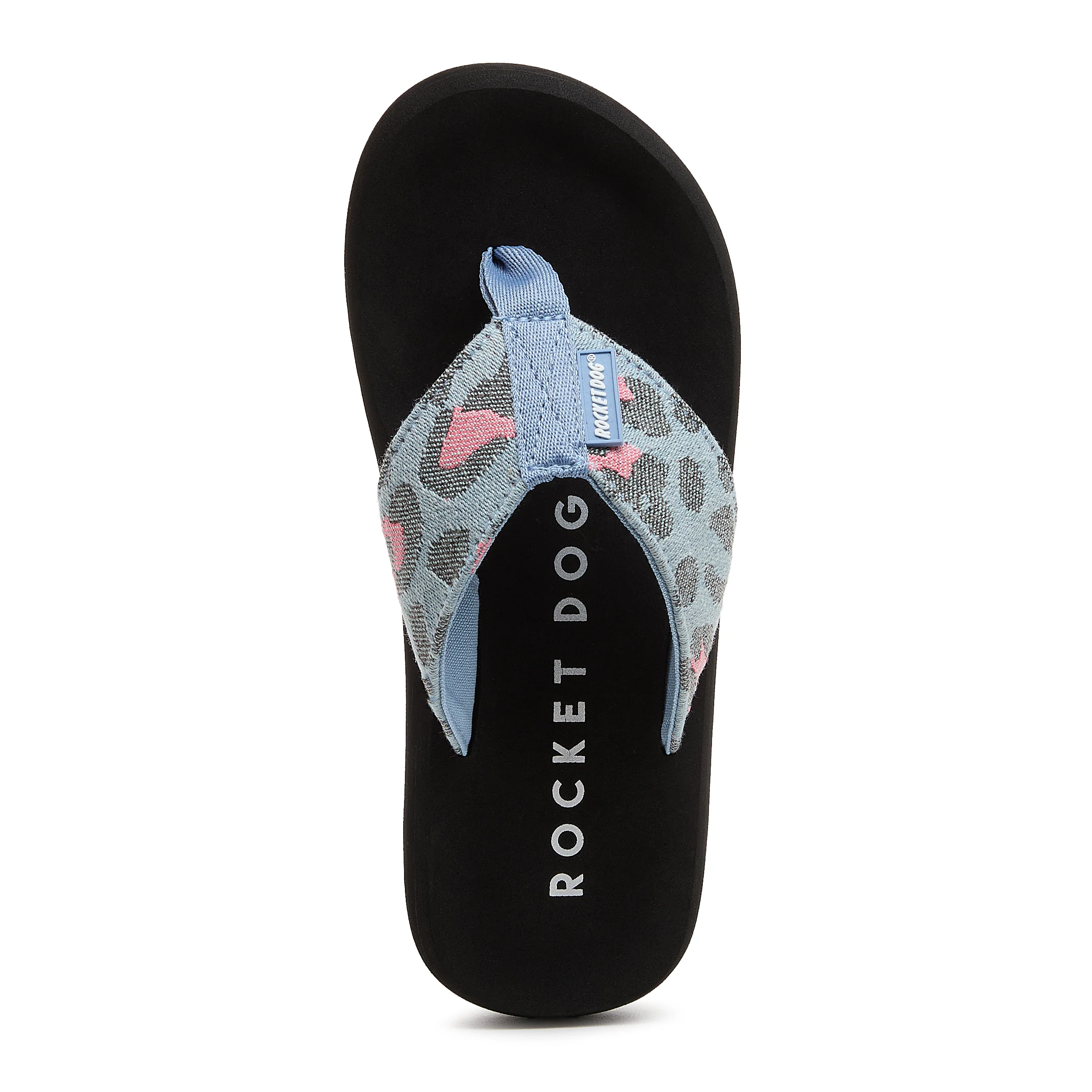 Adios Light Blue Leopard Print Flip-Flops - Image 6