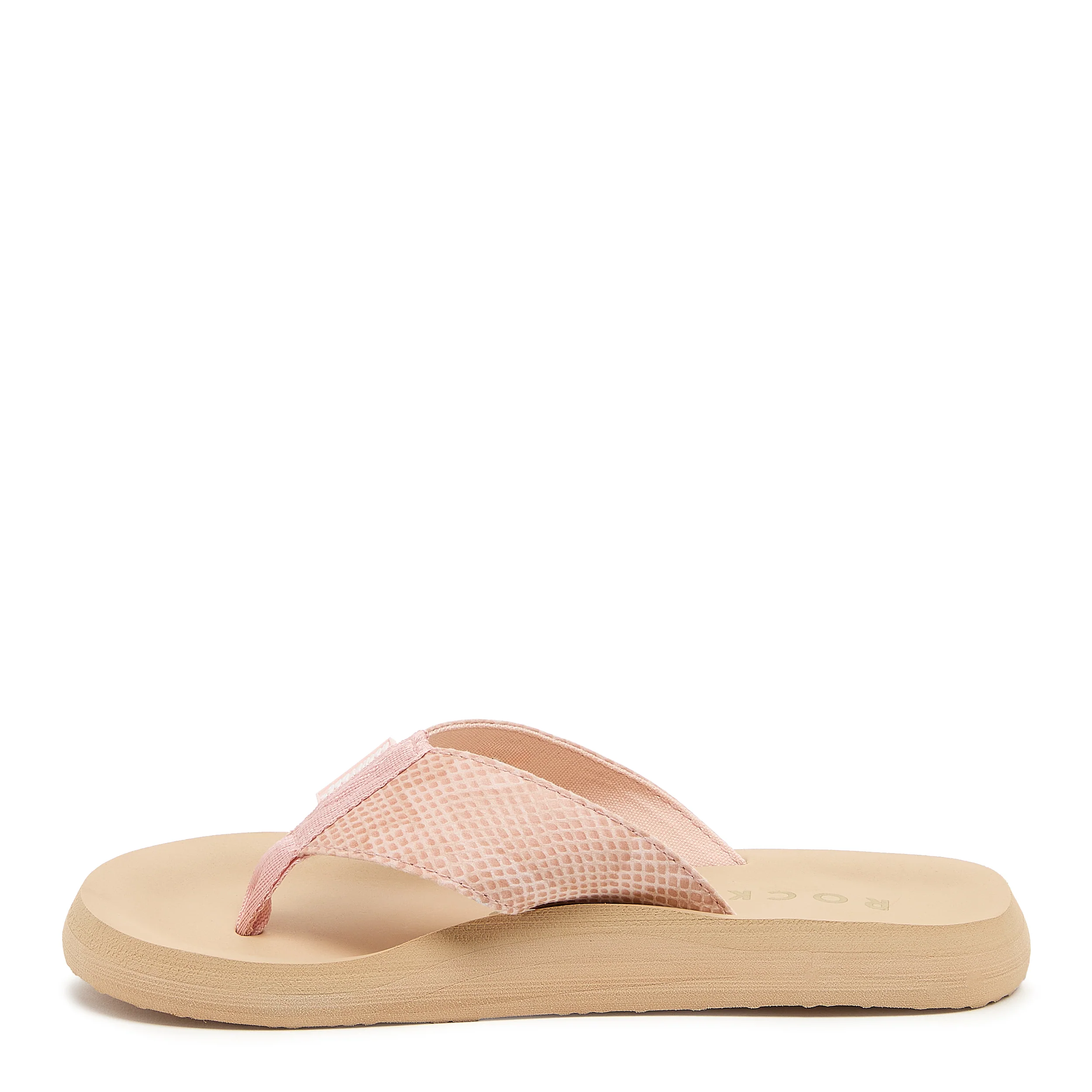 Adios Light Pink Snake Print Flip-Flops - Image 3