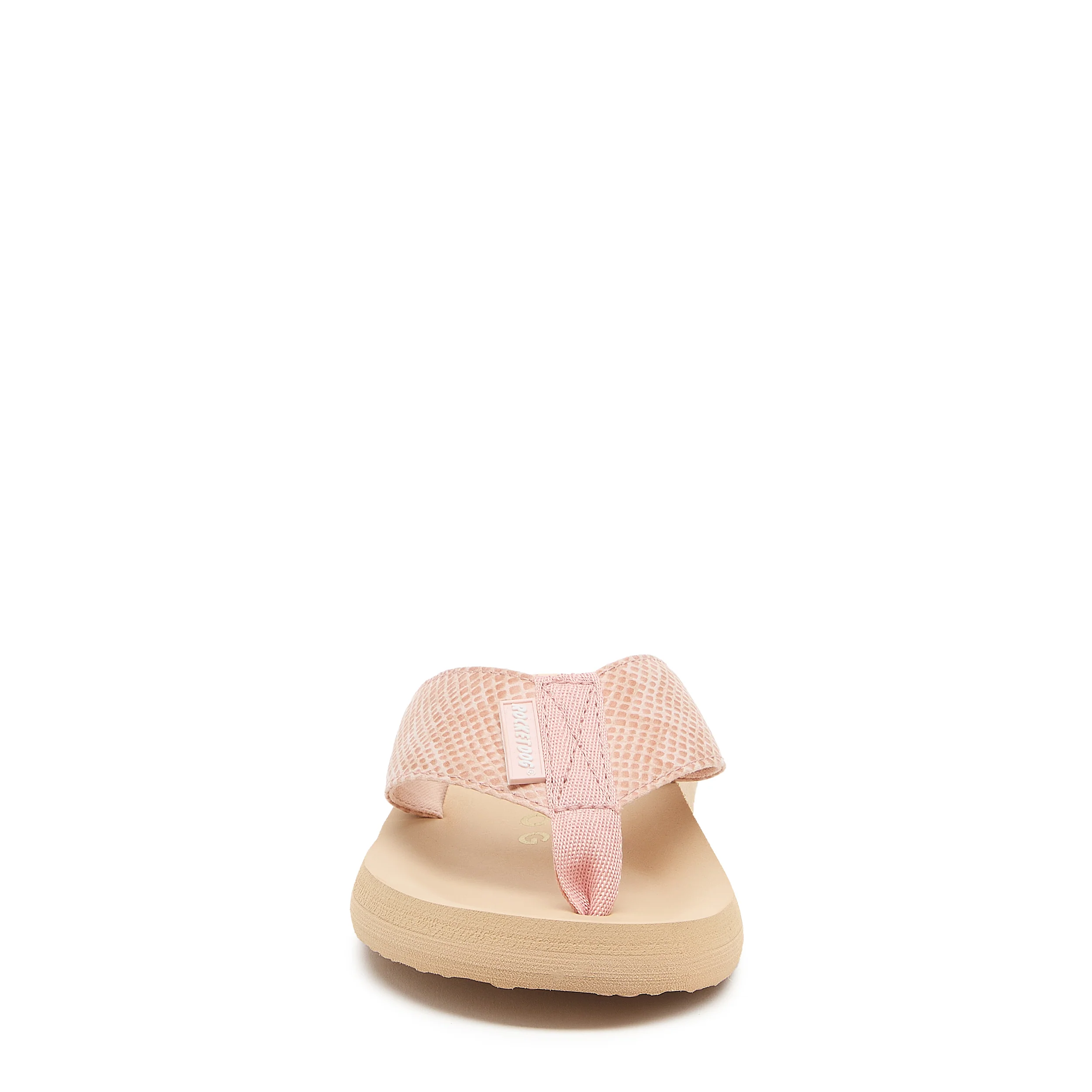 Adios Light Pink Snake Print Flip-Flops - Image 5