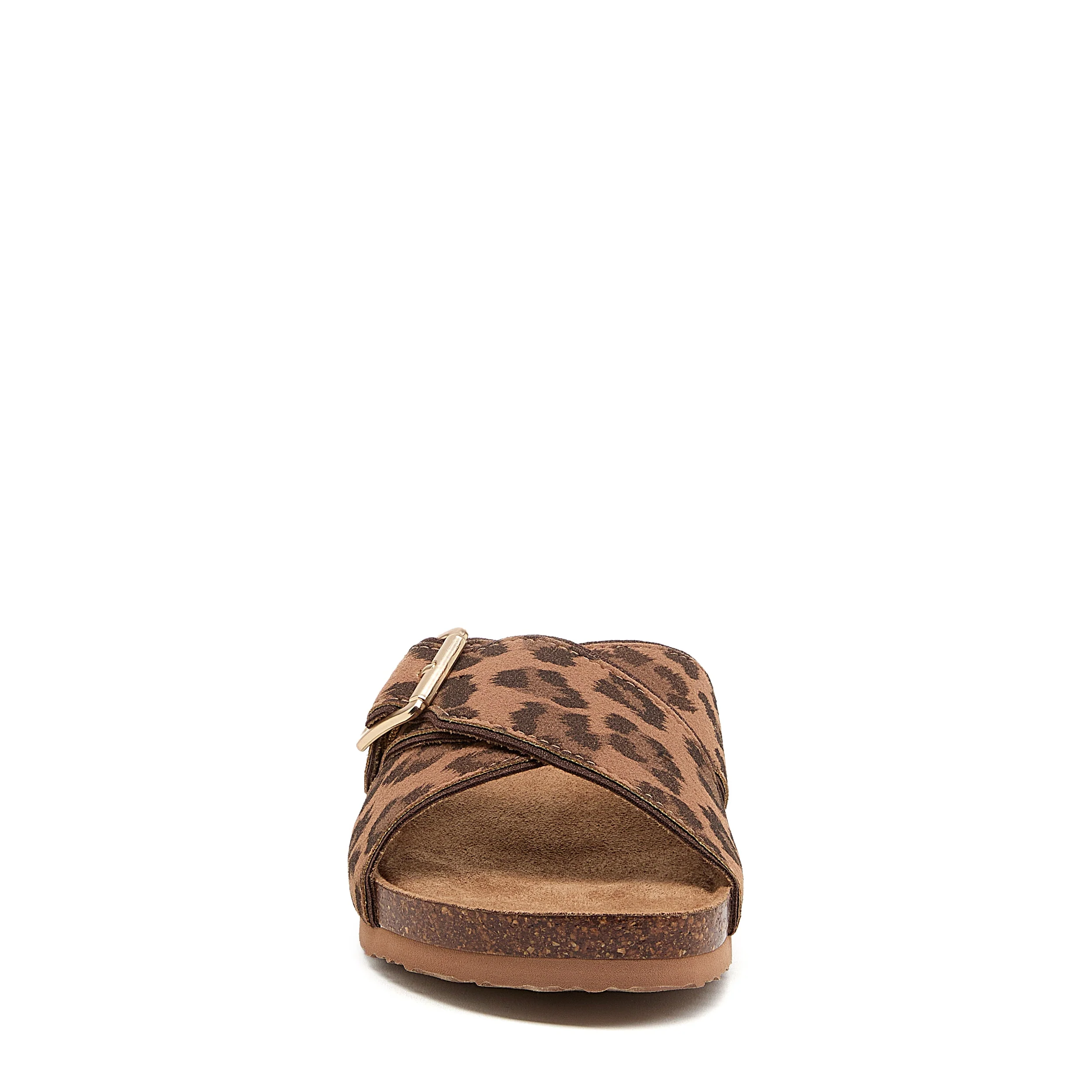 Annie Tan Leopard Print Sandals - Image 5