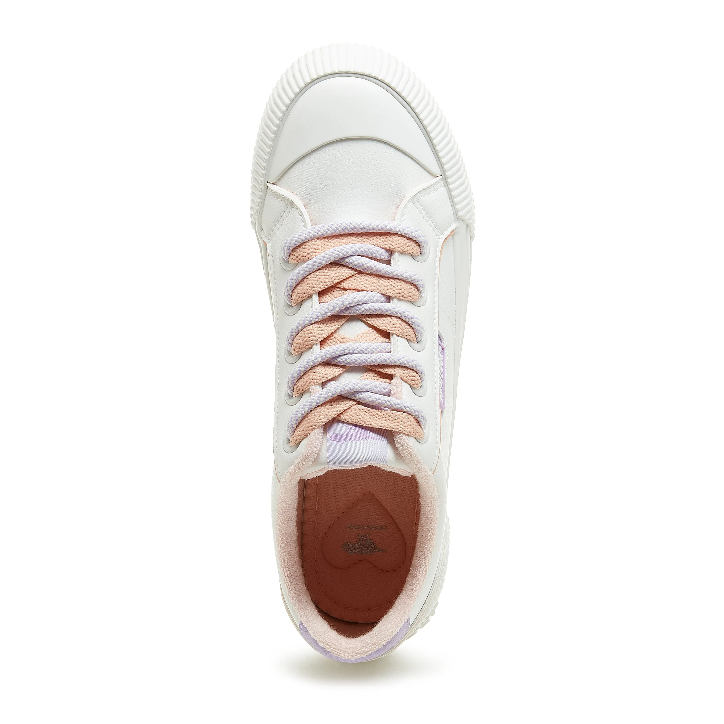 Cheery White Pastel Sport Platform Trainers - Image 6