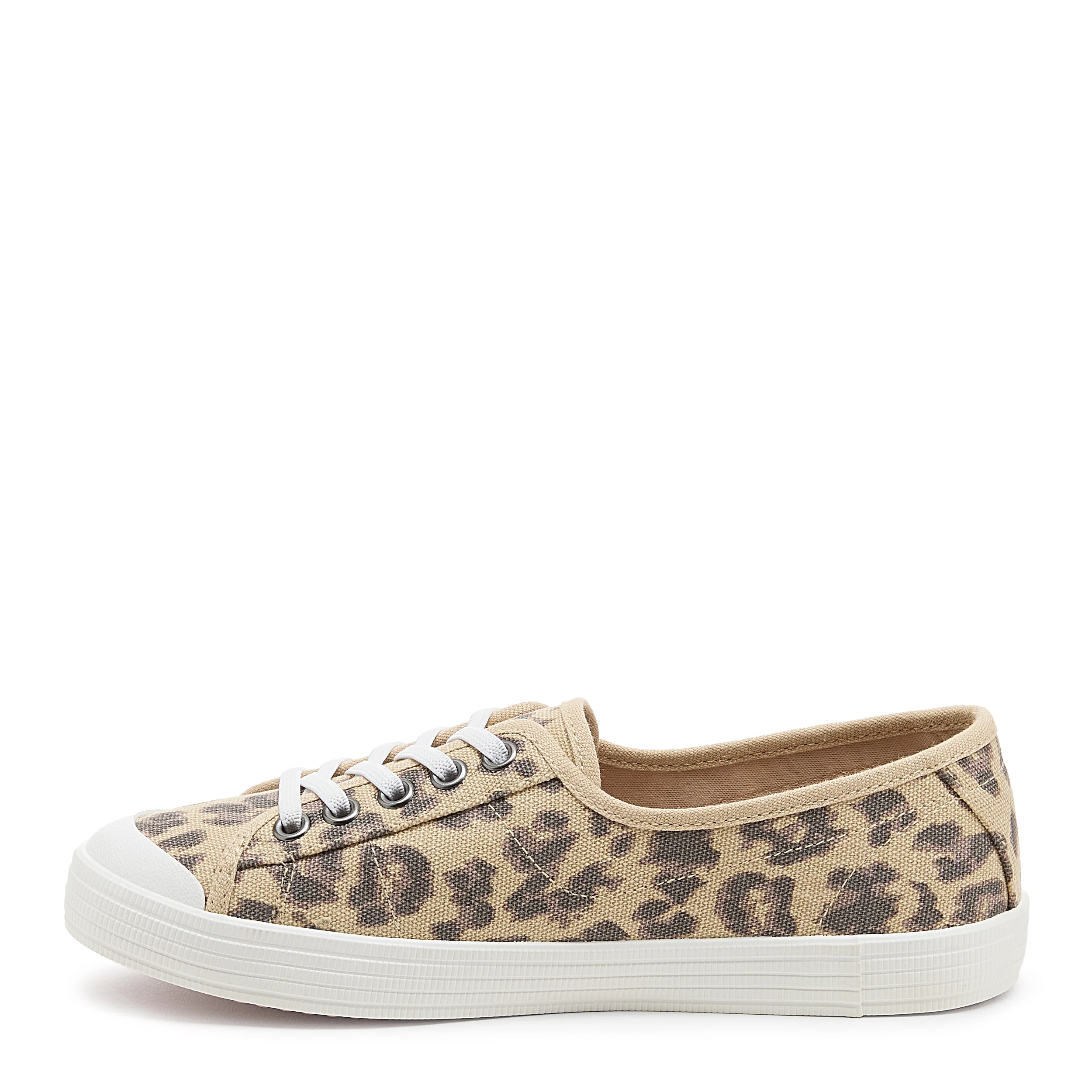 Chow Chow Tan Leopard Print Trainers - Image 4
