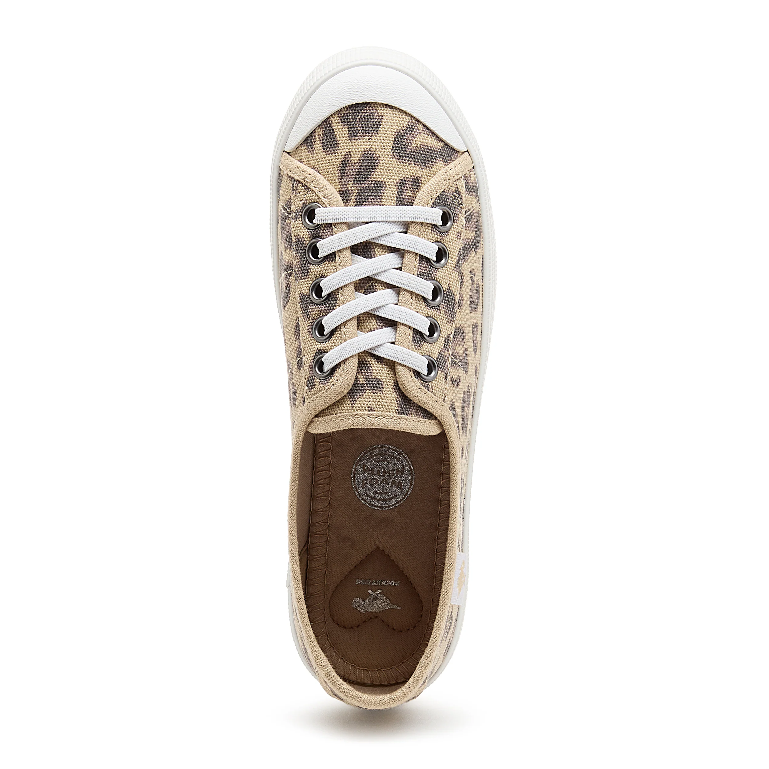 Chow Chow Tan Leopard Print Trainers - Image 6