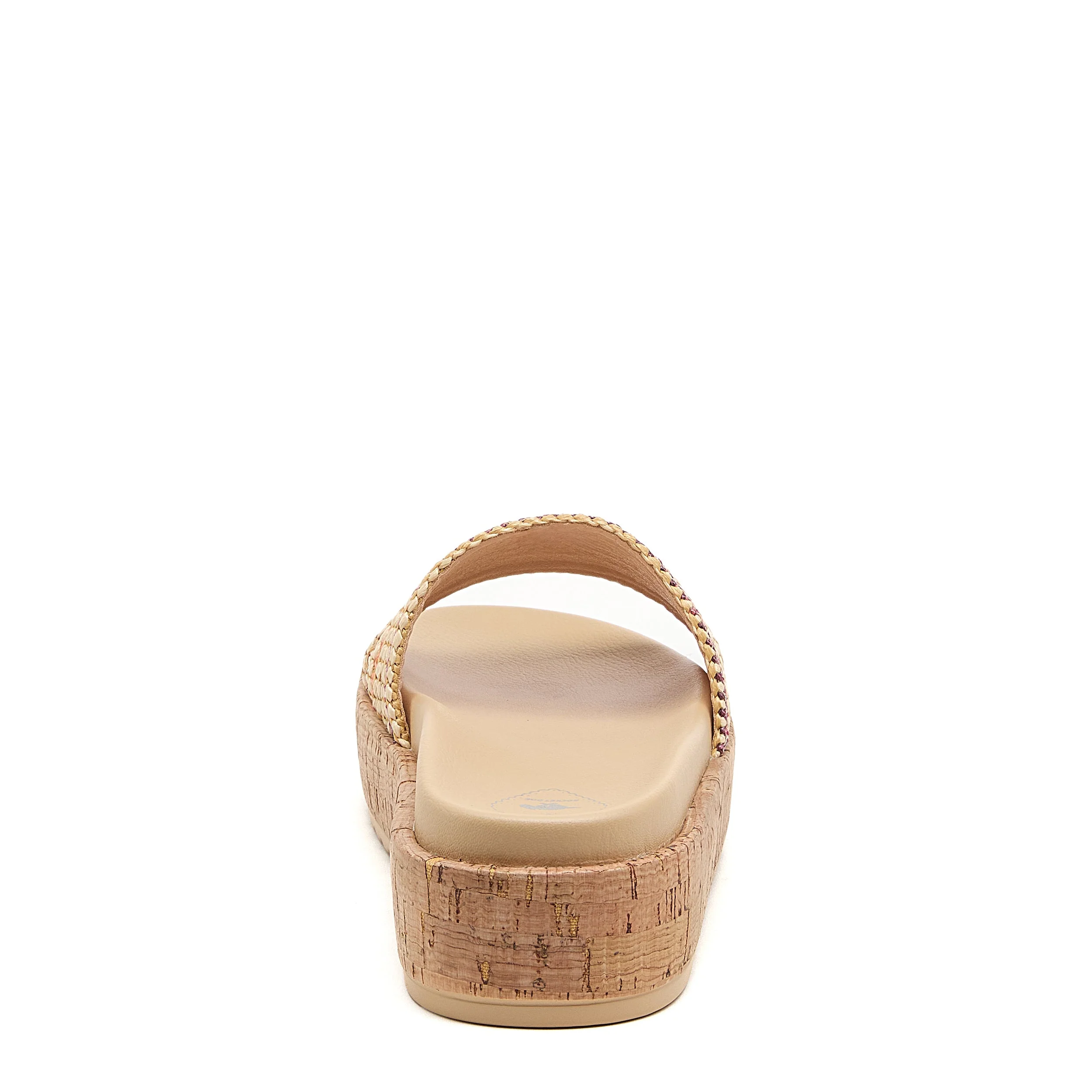 Faye Multi Stripe Raffia Platform Sandals - Image 4