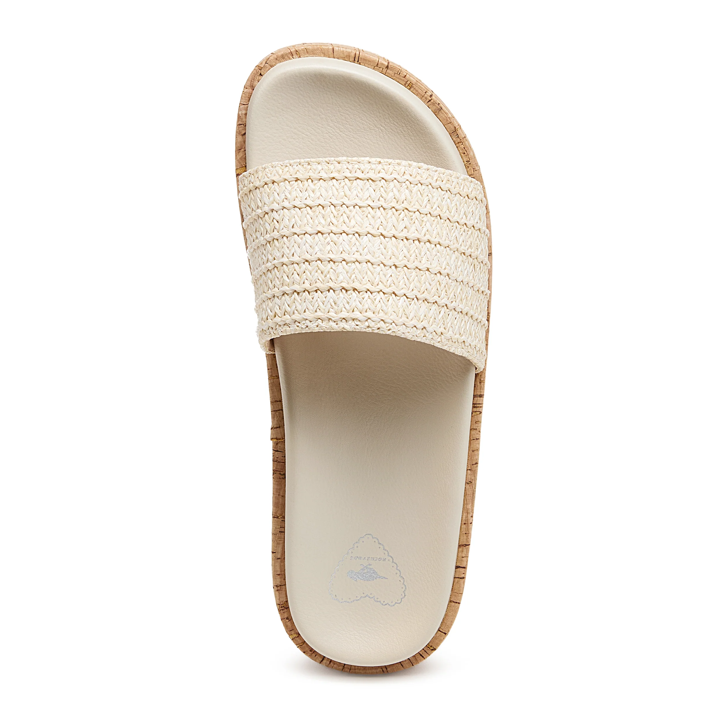 Faye Natural Raffia Platform Sandals - Image 6