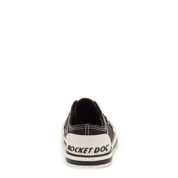 Jazzin Black Canvas Trainers - Image 3