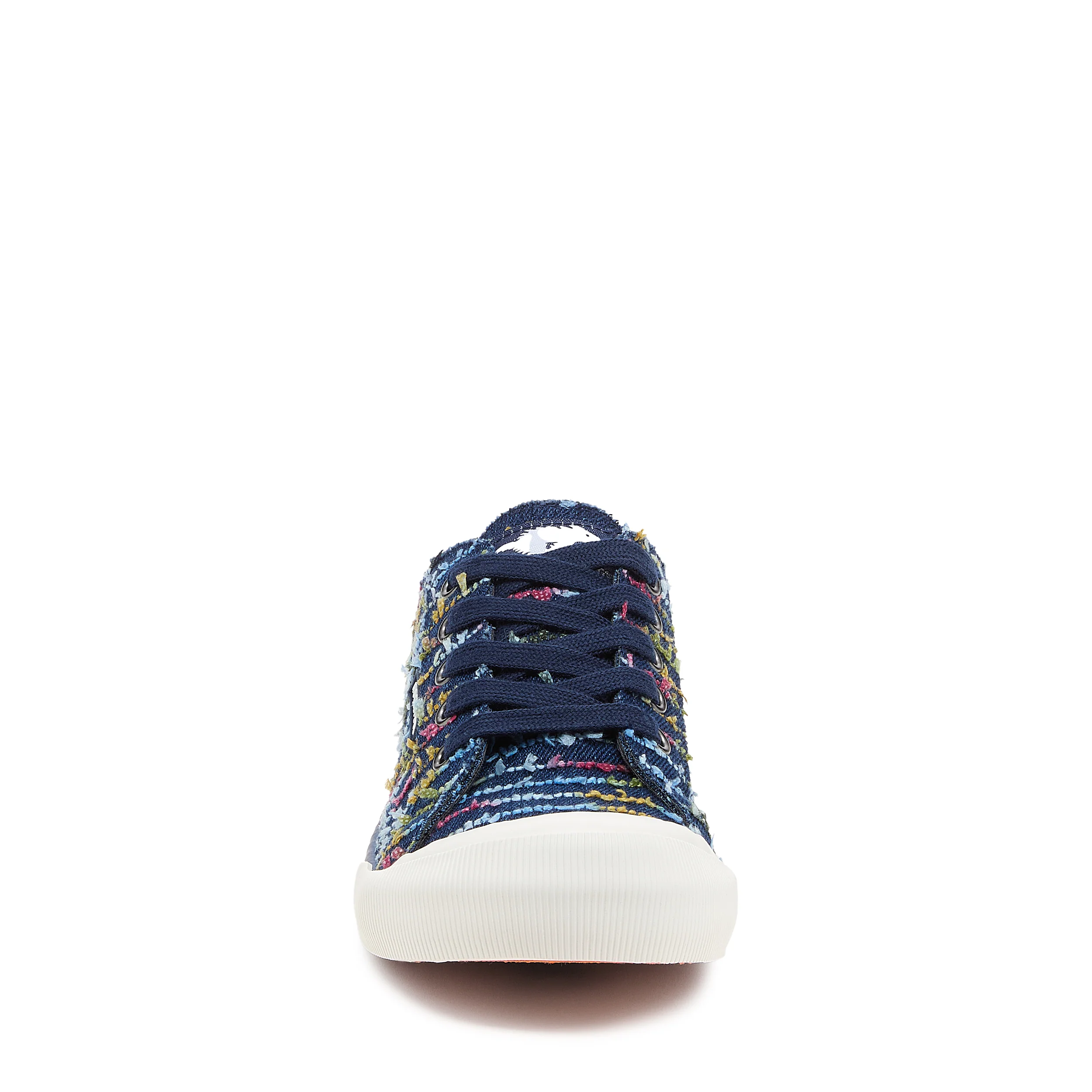 Jazzin Navy Multi Canvas Trainers - Image 5