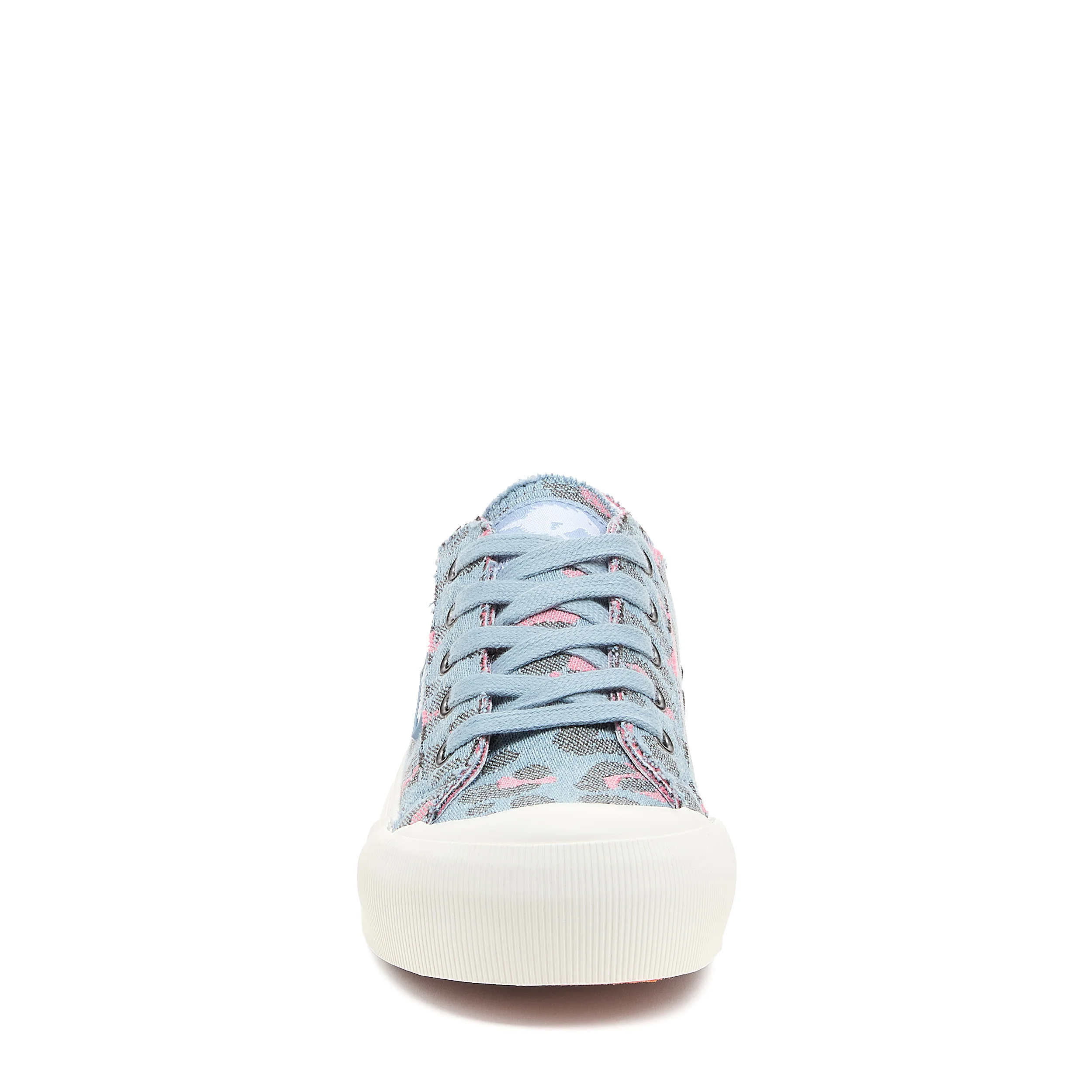 Jazzin Plus Light Blue Leopard Print Trainers - Image 5