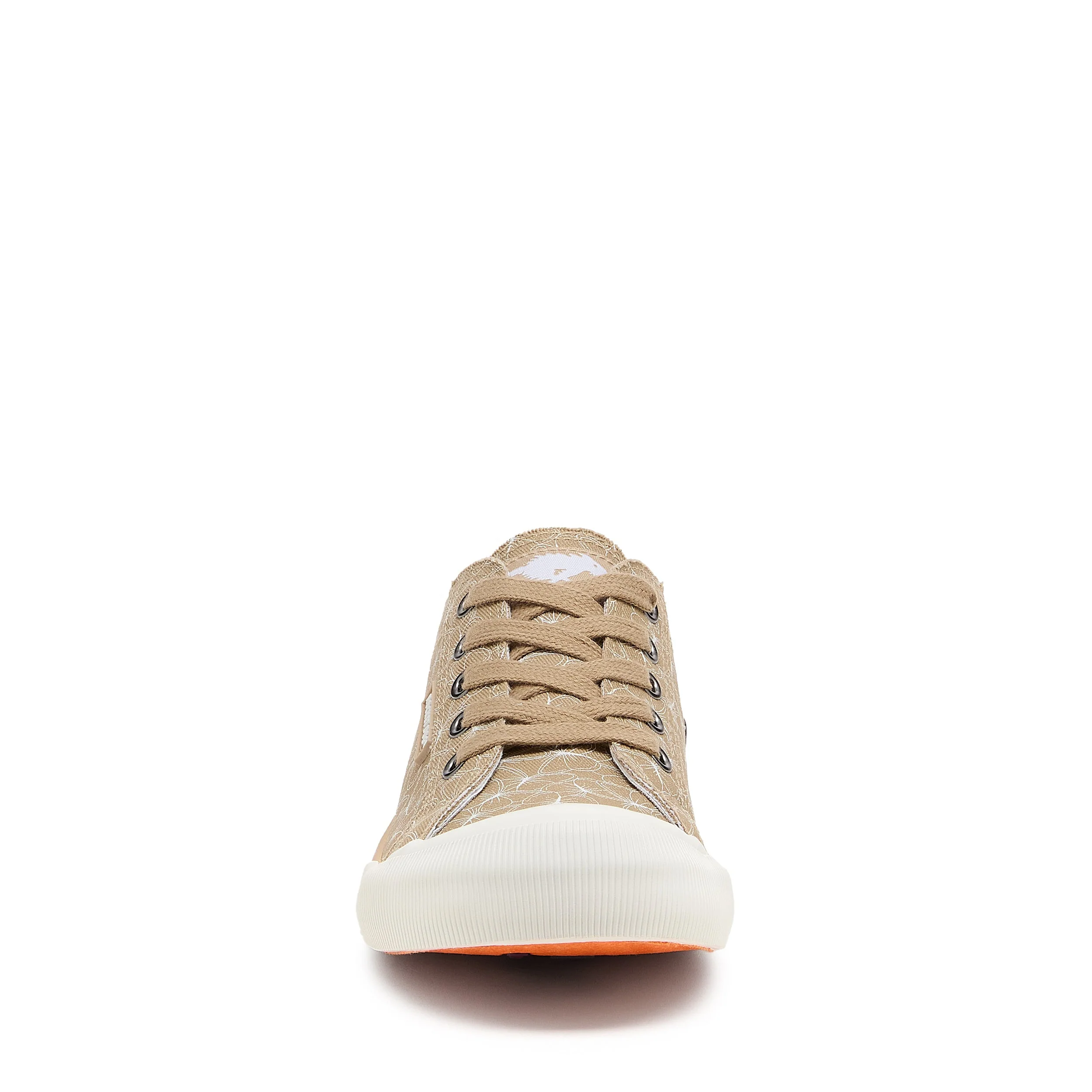 Jazzin Tan Geometric Print Trainers - Image 4