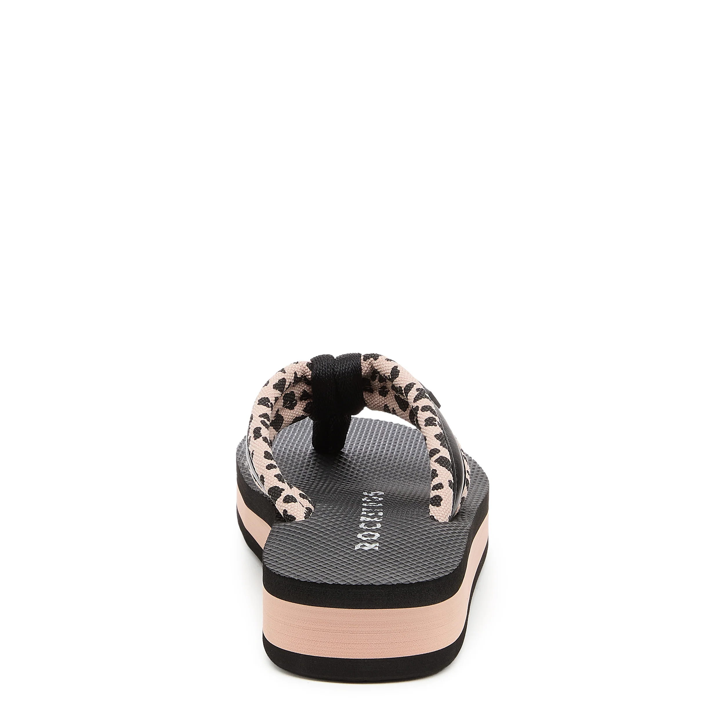 Monica Light Pink Leopard Print Flip-Flops - Image 4