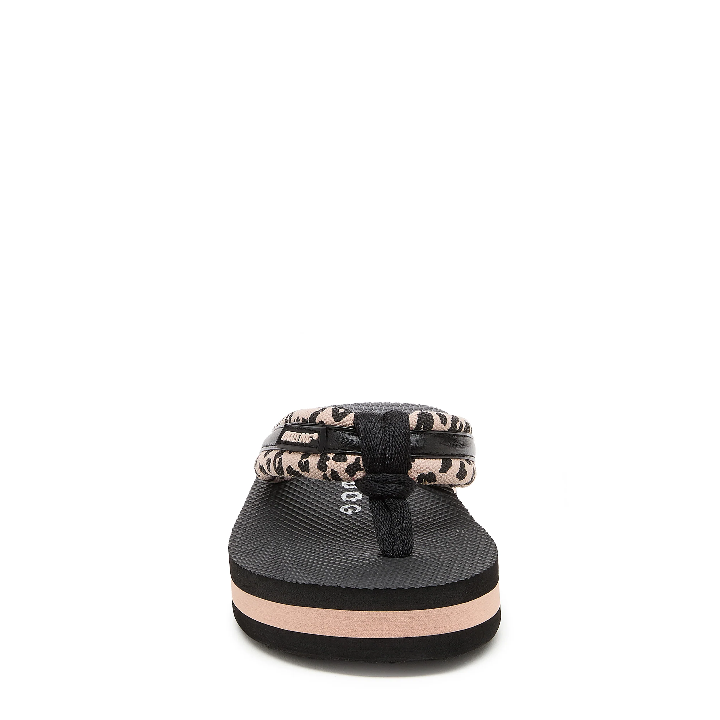 Monica Light Pink Leopard Print Flip-Flops - Image 5