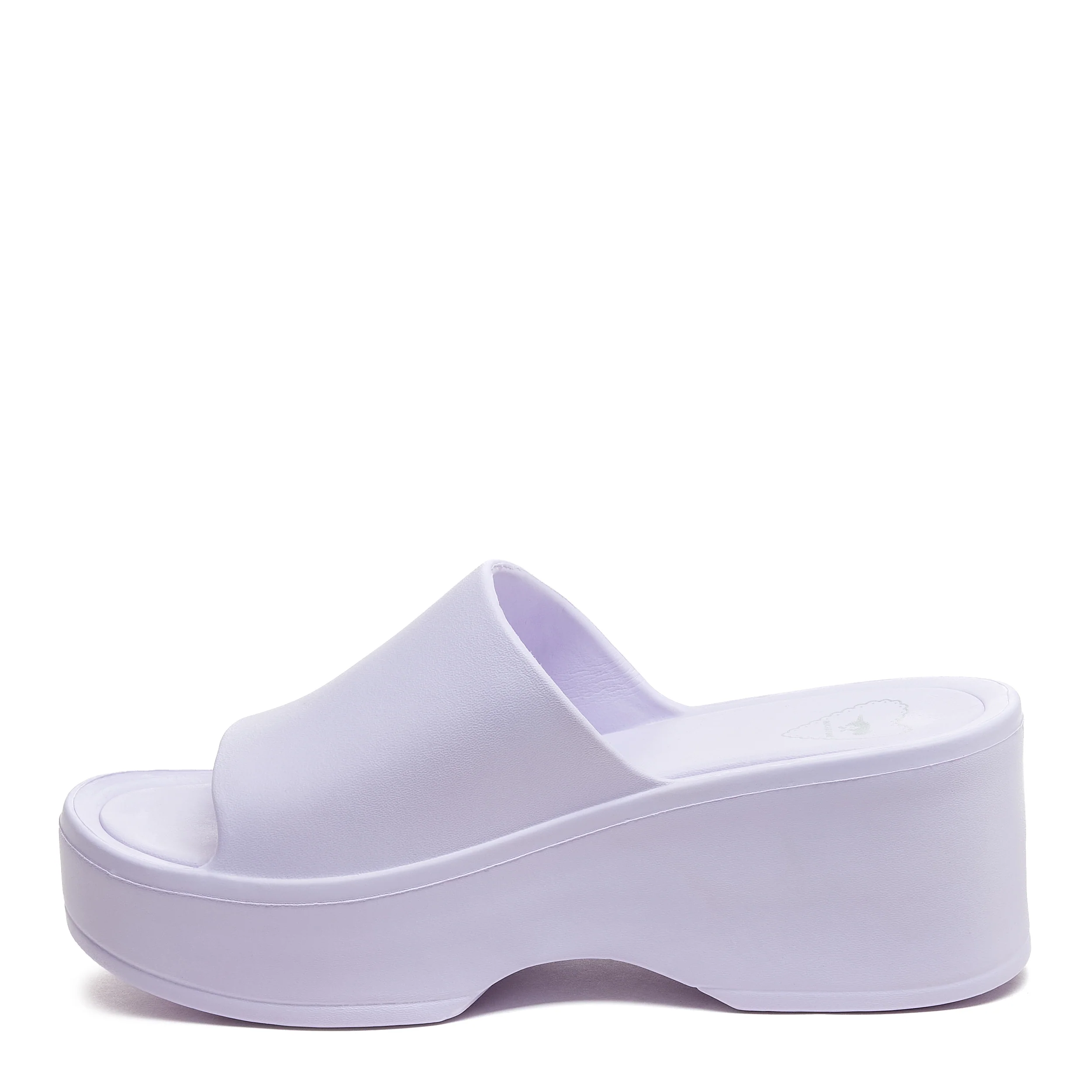 Petal Lavender Platform Slide Sandals - Image 3