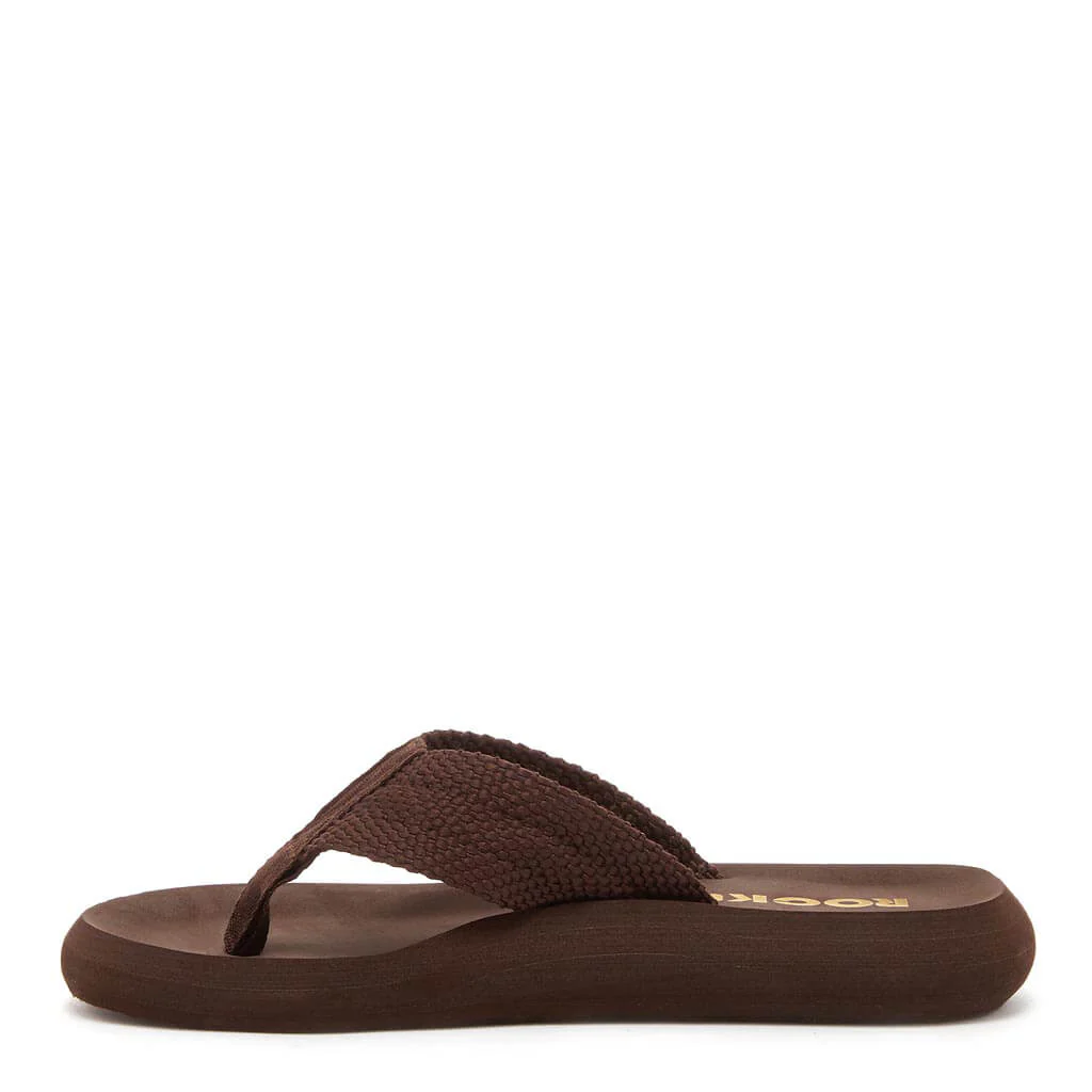 Sunset Brown Webbing Flip Flops - Image 4
